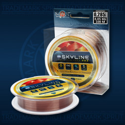 Леска SPRUT Skyline Fluorocarbon Composition EvoTech RPO Gold 0.405 100м