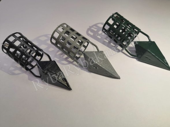 Кормушка Vikfish сербская пуля D25, 40 гр. леска, ил