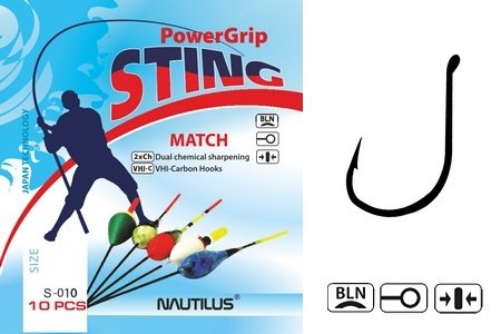 Крючок Nautilus Sting Match S-010BLN №14 10шт
