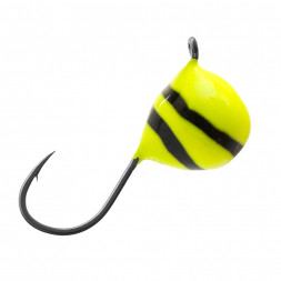 Мормышка вольфрамовая Lumicom Дробинка с ушком Ф4.5 обмазка винт лимон YBL, цена за 1 шт.