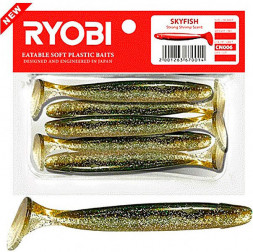 Риппер Ryobi SKYFISH 88mm, цвет CN006 swamp bird, 5шт